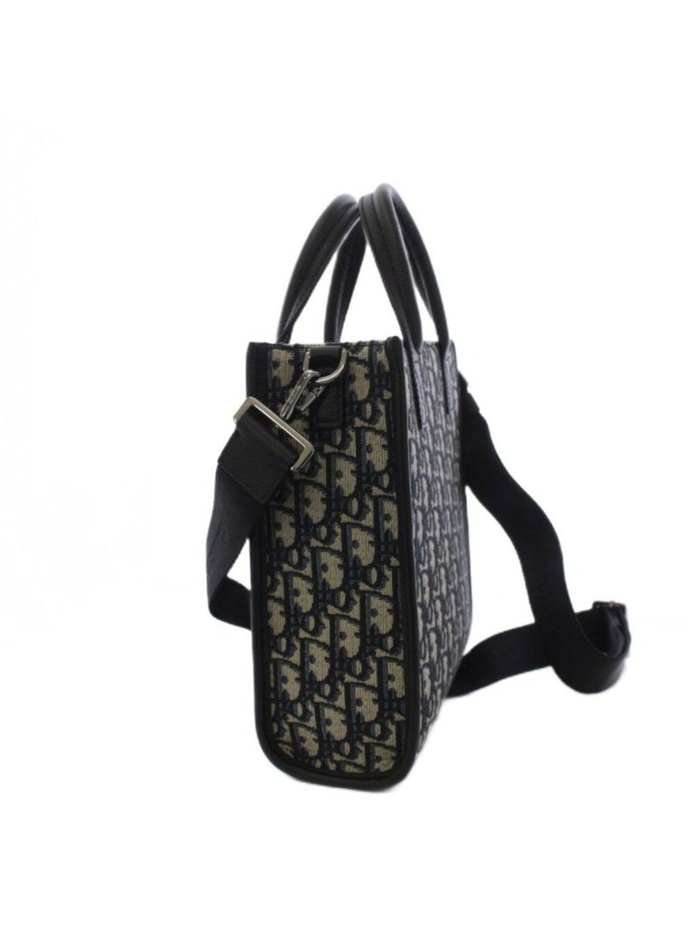 Dior Safari North South Tote Shoulder Bag 2-Way Blue KH - Picture 2 of 9